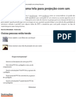 Como Construir Uma Tela Para Projeção Com Um Lençol King Size _ EHow Brasil