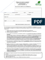 Planilla Requisitos Constancia de Residencia Alcaldia Baruta 2014
