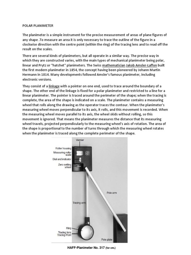 Polar Planimeter | PDF | Scientific Observation | Teaching Mathematics