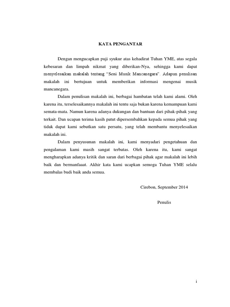 Contoh Makalah Seni Musik Modern Dikdasmen