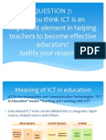 Do You Think ICT Is An Important Element