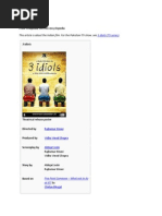 Download 3 Idiots by Monikie Mala SN239674933 doc pdf