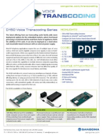 Sangoma D150 Series Transcoding Card Datasheet