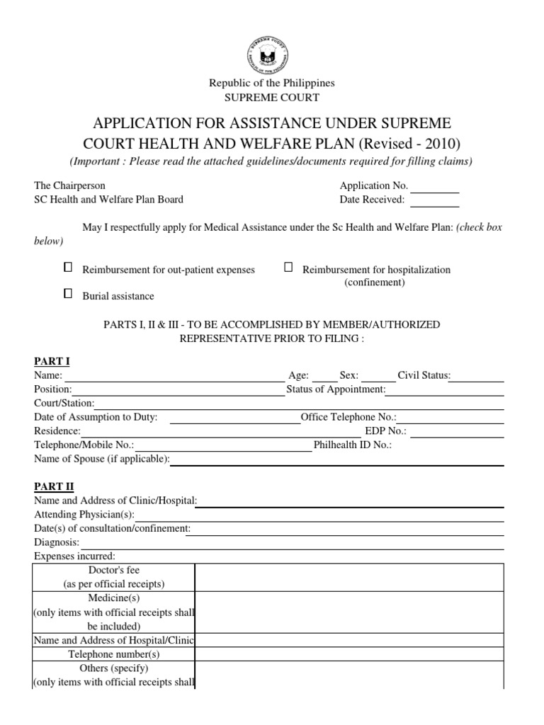 SC Health and Welfare Form | PDF | Medicare (United States) | Medicine