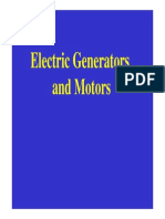 Lecture in Electric Generators Motors