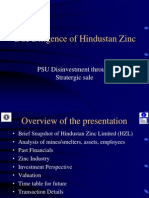 HZL - De-Facets of Disinvestment of PSU