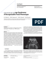 Cornelia de Lange Syndrome - A Recognizable Fetal Phenotype