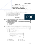 M.E. (Mechanical) (Automotive Engineering) Finite Element Method (2010 Course) (502302 (B) ) (Elective - I)