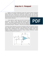 Aplikasi Op Amp Penguat Diferensial