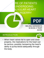 Care of Patients Undergoing Valvular Heart Surgerry