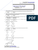 Latihan Soal Matematika UNAS SMP/MTS 2012