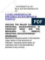 Causes and Removal of Industrial Backwardness in Pakistan