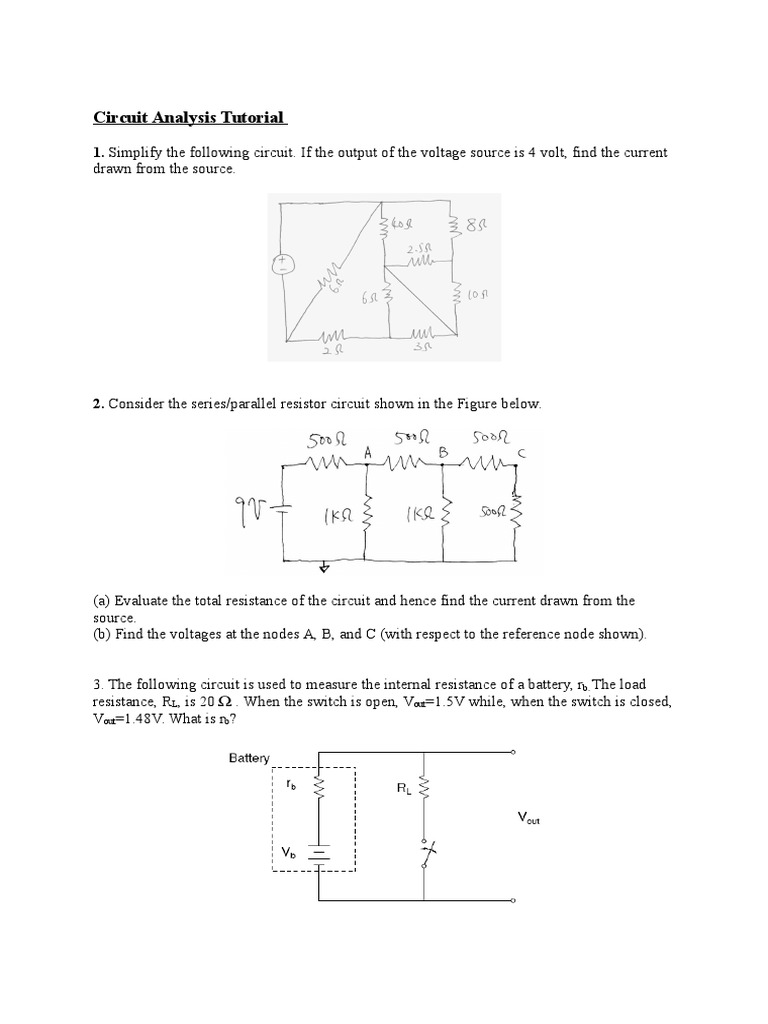 Circuit Analysis Tutorial PDF