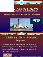 Business Studies: Bharat Heavy Electricals Limited