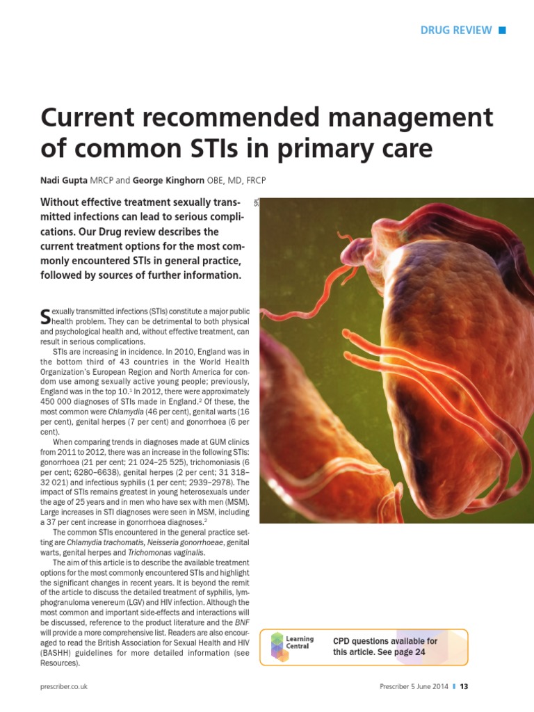 Current Recommended Management of Common Stis in Primary Care | PDF ...