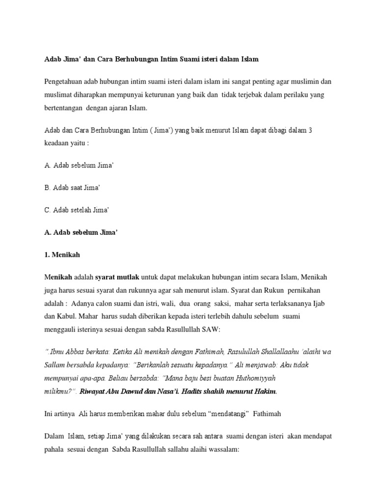Adab Jima Pdf