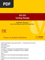 EE 533 Verilog Design: Siddharth Bhargav