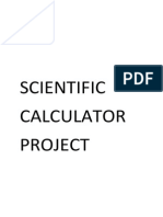 Scientific Calculator Project