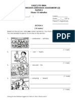 SJK (C) Pei Hwa Year 5 English Language Assessment (3) Paper 2 1hour 15 Minutes
