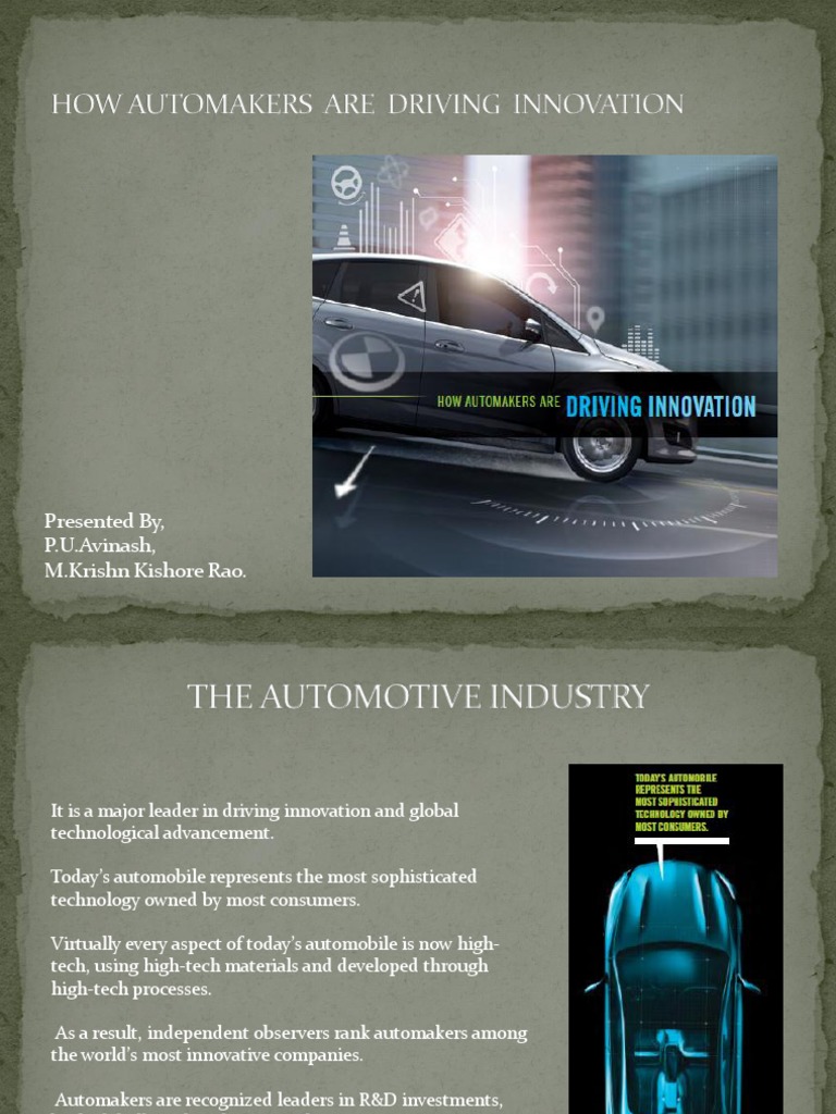 Automakers Driving Innovation in Tech | PDF | Car | Nanotechnology