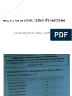 Impact de La Consultation D'anesthesie