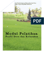 Modul Pelatihan Profil Desa Dan Kelurahan