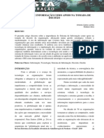 O Sistema de Informação Como Apoio Na Tomada de Decisão