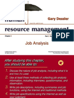 Job Analysis: Gary Dessler