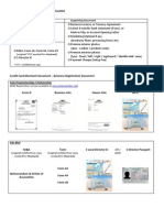 Document Checklist Sample