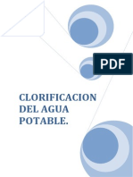 Clorificacion Del Agua Potable