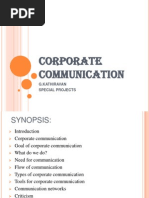 Corporate Communication: G.Kathiravan Special Projects