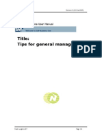 Title: Tips For General Management: SAP Business One User Manual