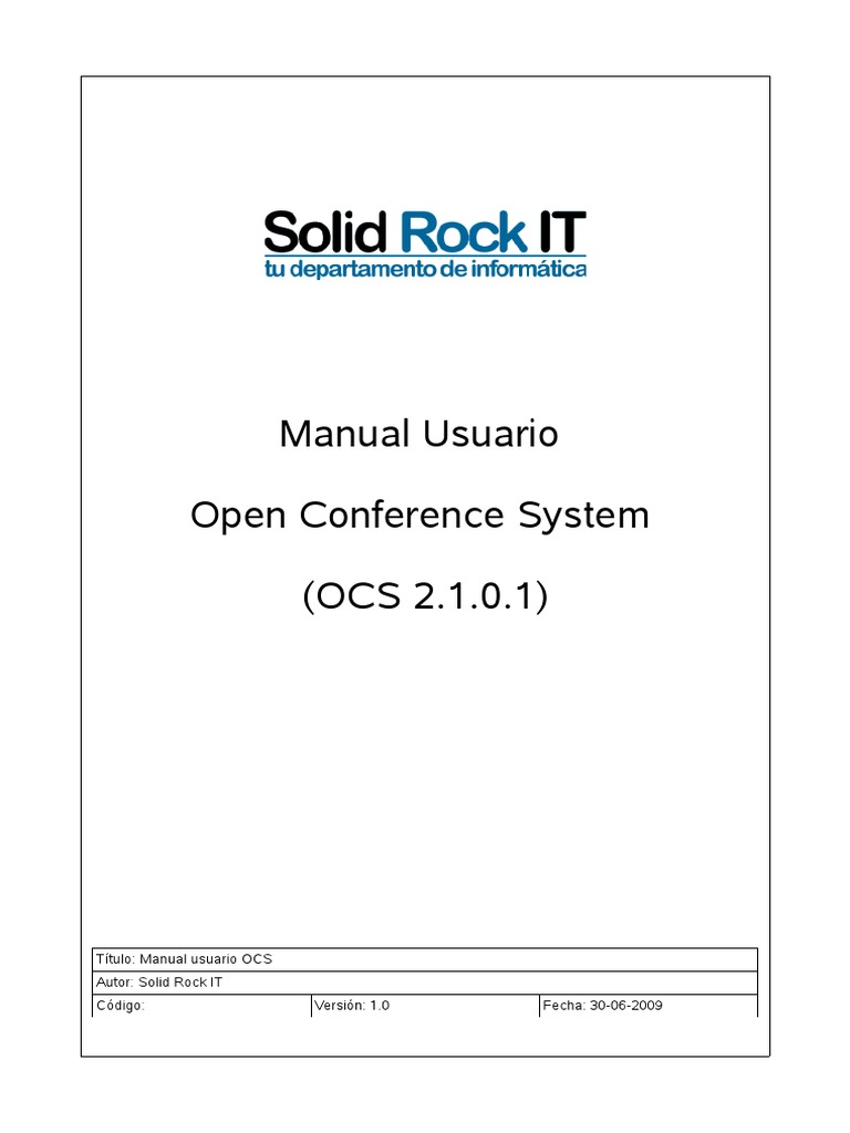 Manual de Usuario OCS 2.1.0.1 | PDF