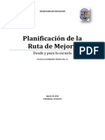 Planificación de La Ruta de Mejora