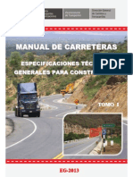 Tomo I Especificaciones Tecnicas Generales Para Construccion EG 2013