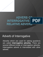 Adverb of Interrogative & Relative Adverb