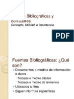 Fuentes Bibliográficas y Borradores