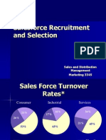 Salesforce Recruitment and Selection: Sales and Distribution Management Marketing 3345