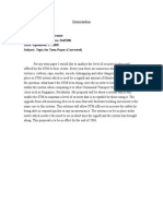 To: Professor Bruno Grenier From: Sujan Sooosaithas, 5445280 Date: September 27, 2005 Subject: Topic For Term Paper (Corrected)