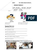 Present Perfect Sheet