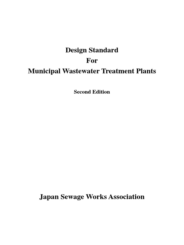 Municipal Wastewater Treatment Design Standards | PDF | Sewage ...