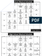 High School Musical 2014 Schedule 2