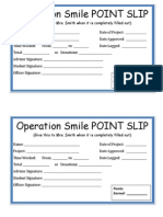 Operation Smile Point Slip