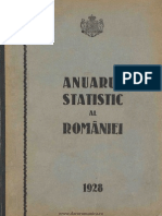 Anuarul Statistic Al României 1928