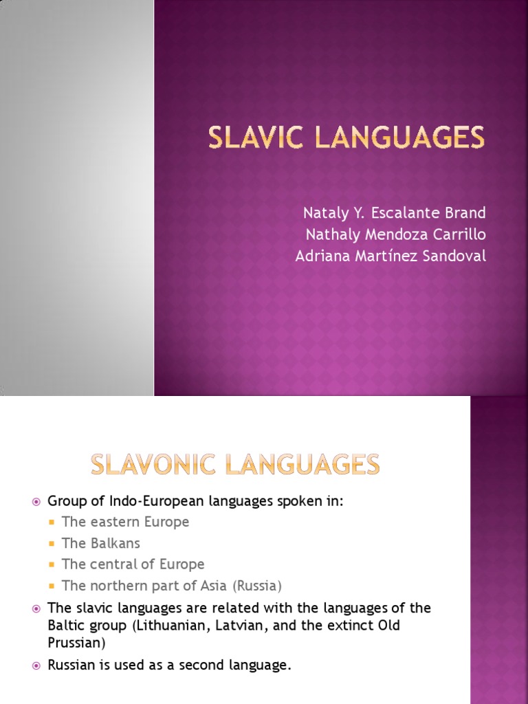 Overview of Slavic Language Families | PDF | Language Arts & Discipline