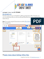 Google Docs Cheat Sheet