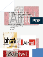 Seminar On Bharti Airtel: By-Raghavendra Rao Year M.B.A "B"