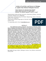 3CMU J Nat Sci Antibacterial Activity