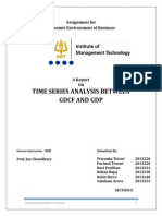 Time Series Analysis Between GDCF and GDP