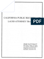 California Public Records Act LAUSD Attorneys Training